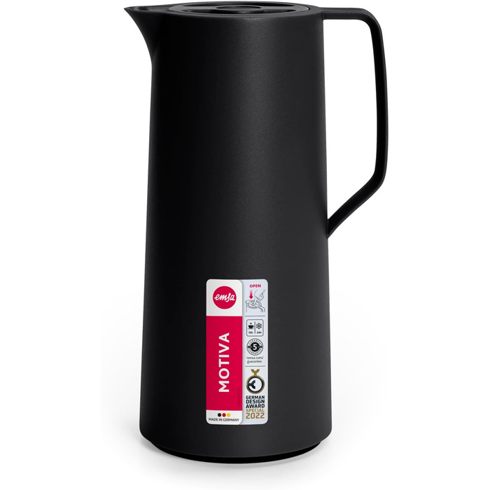 Термоглечик 1 л, чорний Motiva Emsa