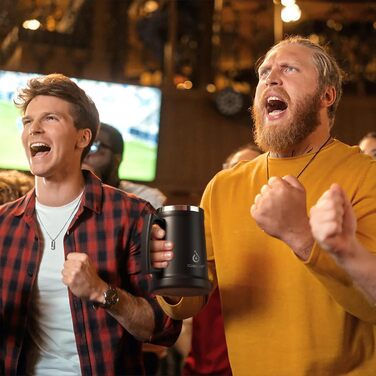 Термокухоль для пива 1 л чорний Ideus