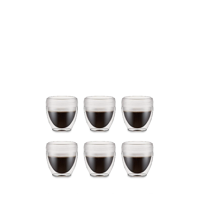 Набір склянок з подвійними стінками, 0,25 л, 6 предметів, Pavina Outdoor Bodum