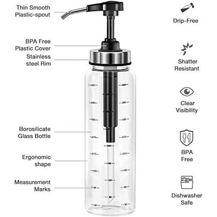 Диспенсер для олії 500 мл, набір 2 предмети FARI