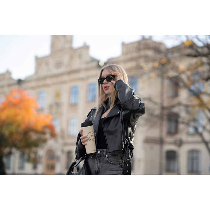 ARDESTO Термокухоль Coffee Time 450 мл, нержавіюча сталь, бежевий