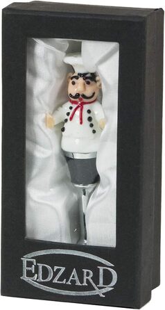 Пробка EDZARD Gourmet для шампанського, вина та ігристого вина, висота 12 см, стиль муранського скла, ручна робота