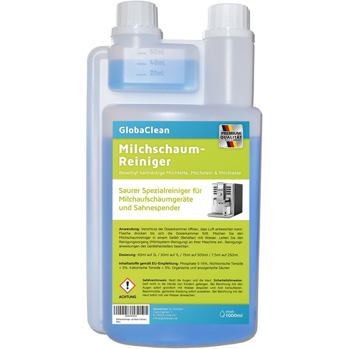 Засіб для очищення молочної піни 1 л GlobaClean