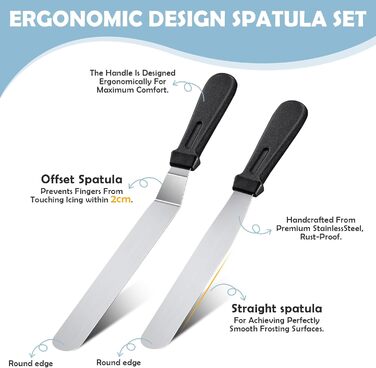 Набір аксесуарів для торта KOUHA, обертова форма для торта, аксесуари для випічки, поворотний стіл для торта, набір для випічки, шпатель, скребок для тіста, кондитерський мішок, насадки, аксесуари для кондитерських виробів, аксесуари для декорування торті