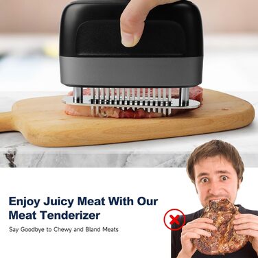 Пресс для мяса со 100 игольчатыми лезвиями из нержавеющей стали hogance