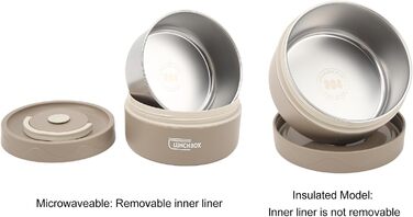 Термоконтейнер теплоізоляційний 420 мл коричневий Tissting