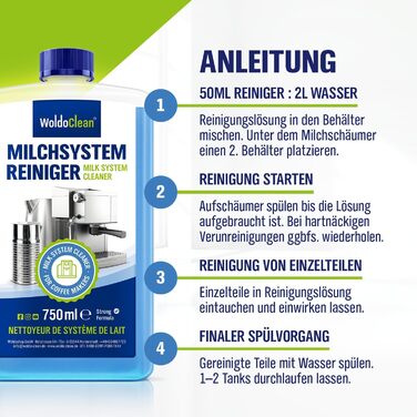 Засіб для очищення молочної системи 750 мл WoldoClean