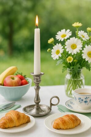 Набір з 12 конічних свічок 2,3 x 25 см, лайм Nordring