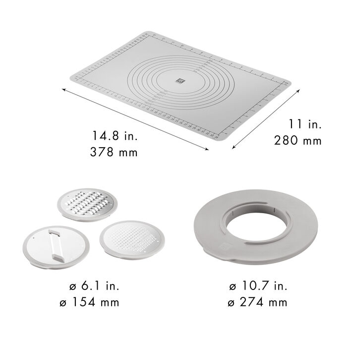 Набір аксесуарів для скляних та металевих мисок, 5 предметів Fresh & Save Zwilling