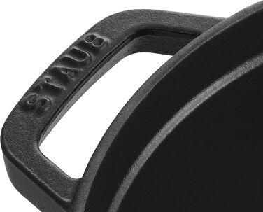 Чавунна жаровня/кокотниця STAUB, кругла 8,35 л, функція Ароматичний дощ для оптимального зволоження, для всіх типів варильних поверхонь, включаючи індукційні та духові шафи, (чорна, 30 см)