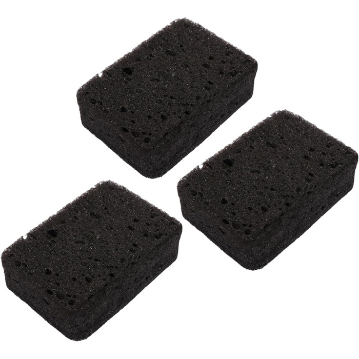 Набір губок для миття посуду 3 шт. 6,9 х 9,8 см чорний Okaywork