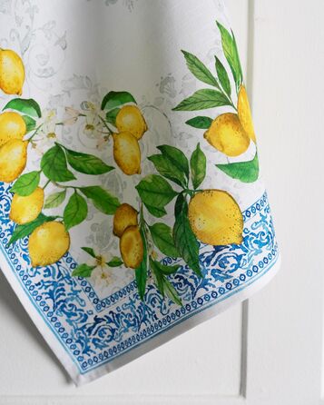 Набір з 3 багатоцільових кухонних рушників Maison d&39 Hermine Сільське Різдво зі 100 бавовни Барні рушники День подяки/Різдво (50 см x 70 см) (15 - Cedrat)