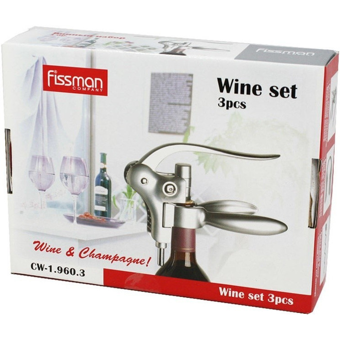 Важільний штопор в наборі 3 предмета Fissman