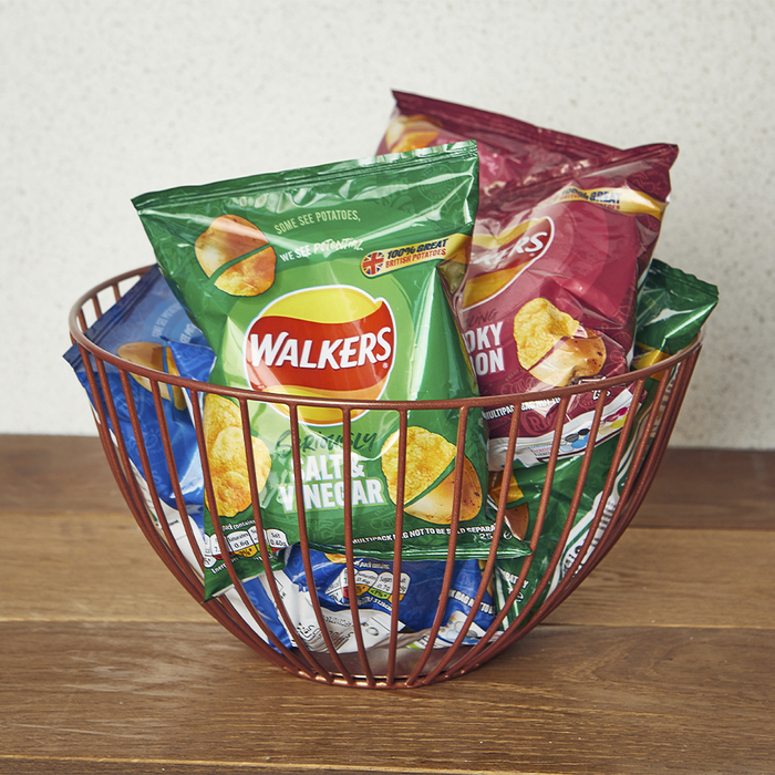 Кошик 24*13 см, мідний, металевий, GenWare