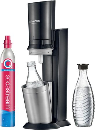 Набір для газування води, 4 предмети, чорний Crystal 3.0 SodaStream