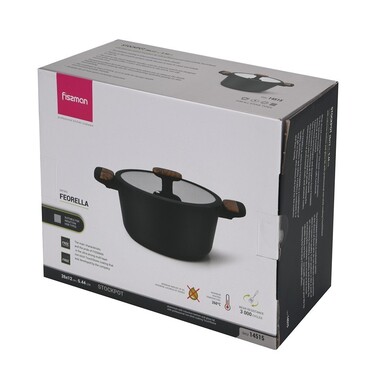 Кастрюля со стеклянной крышкой 26 см 5,44 л FEORELLA Fissman