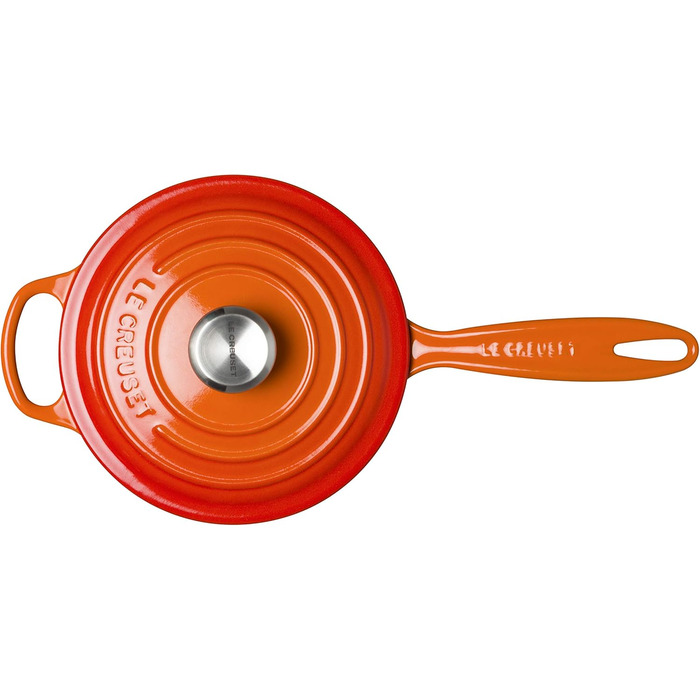 Чавунний сотейник Ø 20 см, 2,5 л з кришкою, полум'яно-червоний Signature Le Creuset