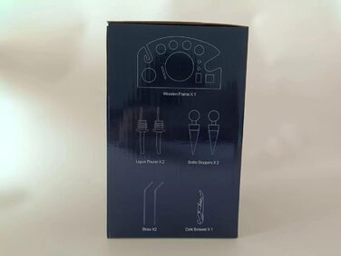 Коктейльний набір, барний набір шейкерів для коктейлів з нержавіючої сталі із 12 предметів з дерев'яною підставкою, шейкер 750 мл  (13 шт. ) AYAOQIANG