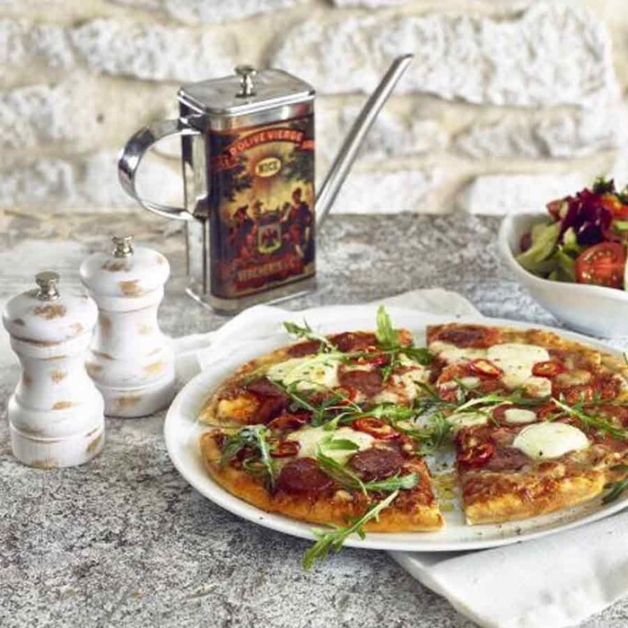 Мельница для соли и перца, 10 см,  белая деревянная, GenWare