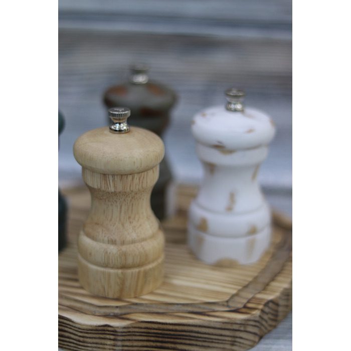 Млинок сіль-перець 10 см, світле дерево, GenWare