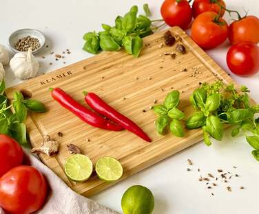 Доска разделочная бамбуковая 45 x 30 см Klamer