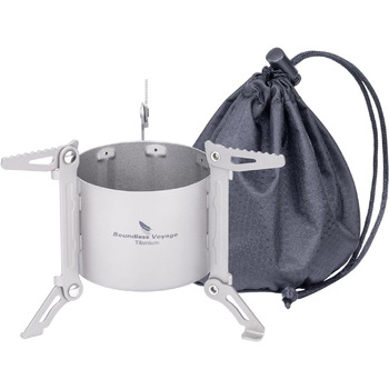 Мини-спиртовая горелка с подставками для кастрюли 80 мл. iBasingo