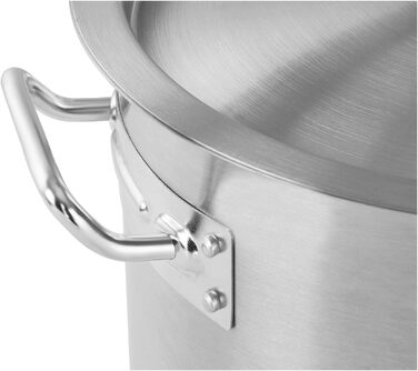 Каструля 25 л з нержавіючої сталі з кришкою 32 см Royal Catering