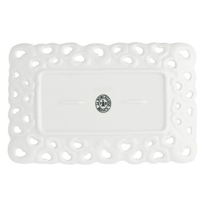 Піднос прямокутний La Porcellana Bianca VALENTINO, порцеляна, 20 х 13 см