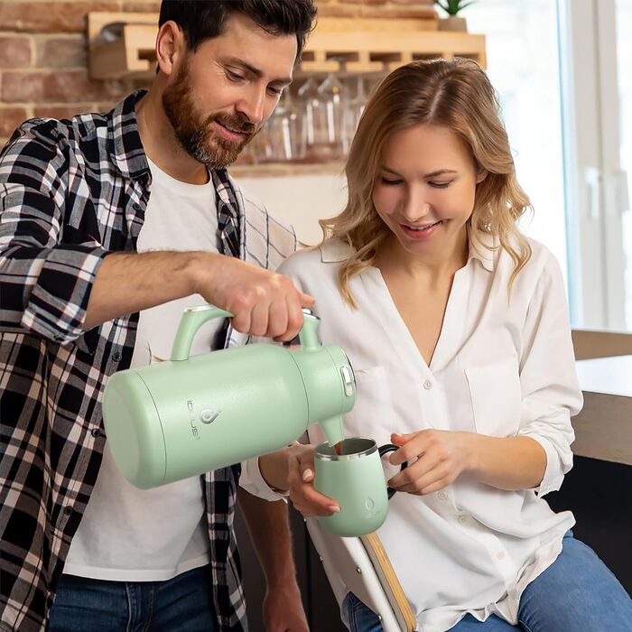 Термос-кофейник 2 л, зеленый авокадо Ideus