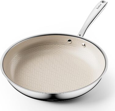 Набір каструль Redchef зі стільниковою структурою, кераміка, 3 предмети, сковорідка 24, 20, 28 см, індукційна каструля з нержавіючої сталі, набір каструль без PTFE, без PFAS, без PFOA, посудомийні машини, які можна мити в духовці