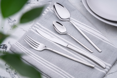 ARDESTO Набір столових приборів Black Mars Monza 24 пр., нержавіюча сталь