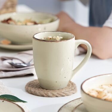 Набір столового посуду на 12 осіб, 48 предметів, бежевий Navia Vancasso