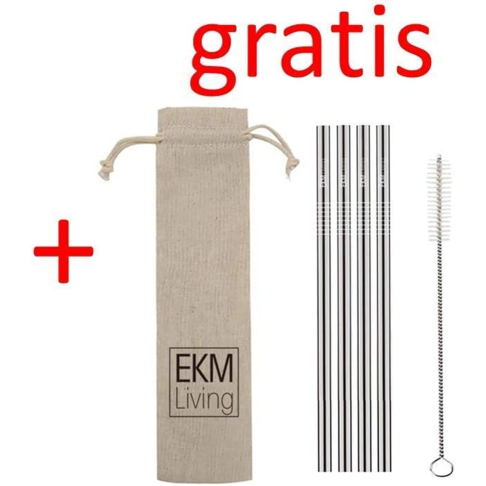 Набір склянок для лонгдринків, 8 предметів з трубочками для пиття Highland Nachtmann