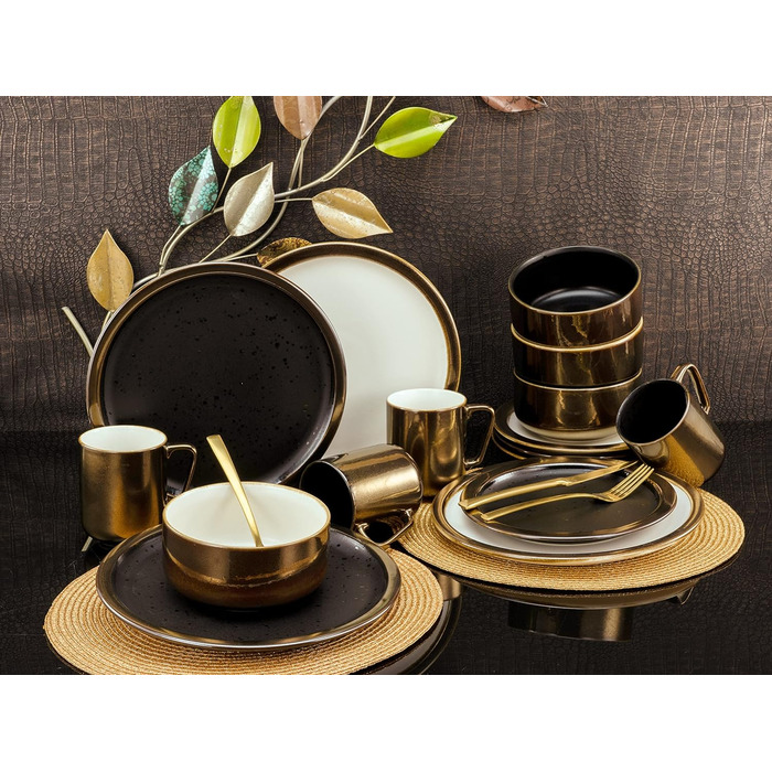 Серия MODERN INDUSTRIAL, набор посуды, комбинированный сервиз 16 шт. (белый, комбинированный сервиз 16 шт.), 23592