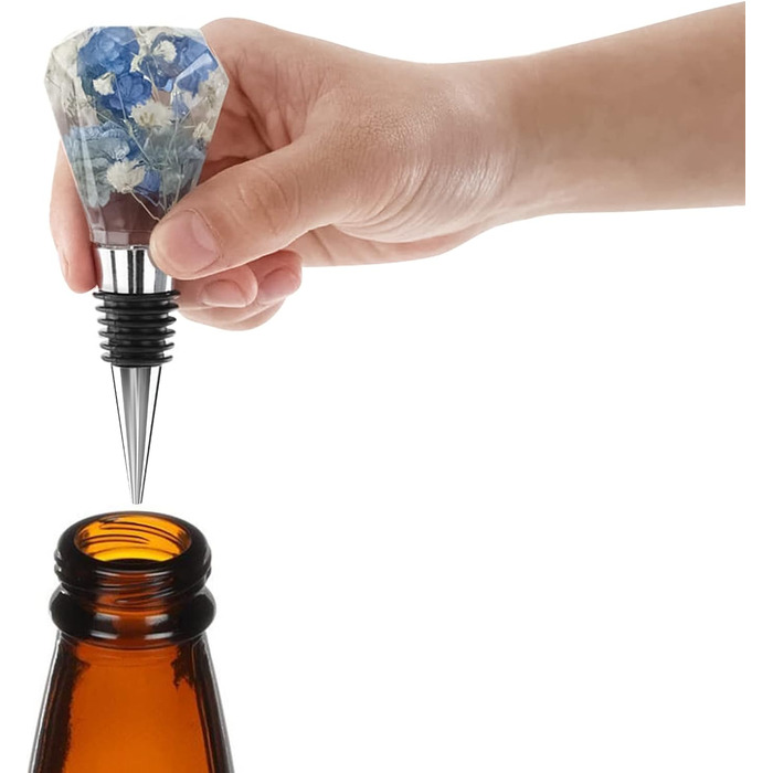 Набір із 5 пробок для винних пляшок та 10 силіконових форм до них Linkidea