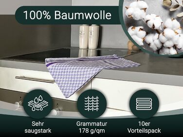 Набір кухонних рушників з 10 предметів 45 х 90 см ZOLLNER