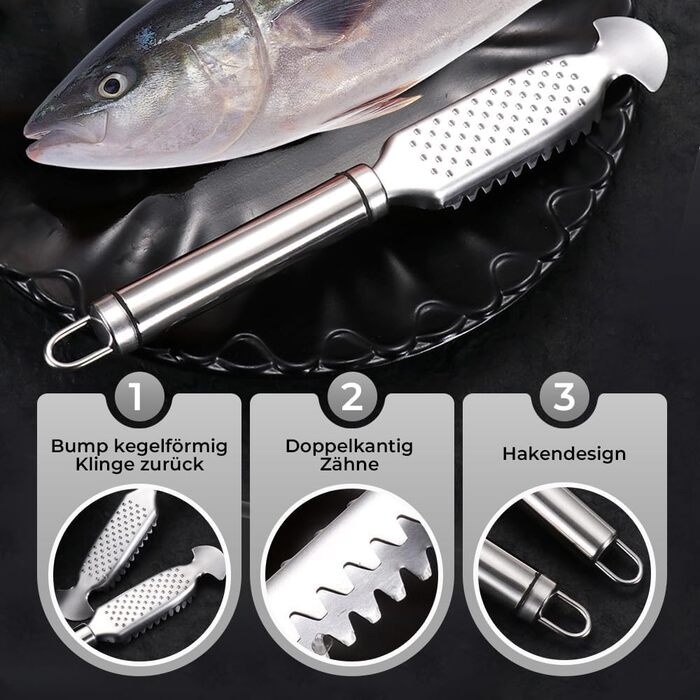 Засіб для видалення рибної луски 23 см laocaf