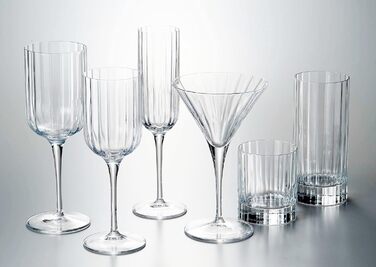 Коробка Луїджі Борміолі 7540470 Баха з 6 Зайдель низької форми, кришталево прозора 7,5 x 7,5 x 9 см