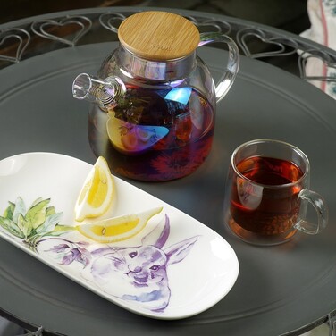 Страва Fissman PROVENCE RABBIT 30х15х2.5 см порцеляна (13957)