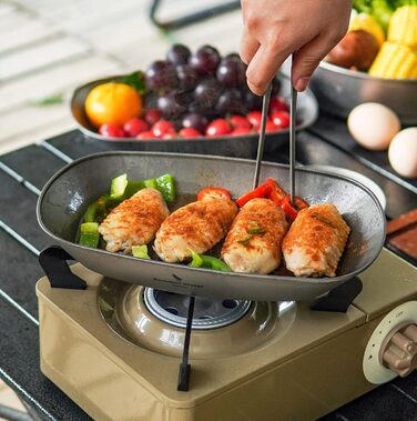 Титанова тарілка для кемпінгу iBasingo