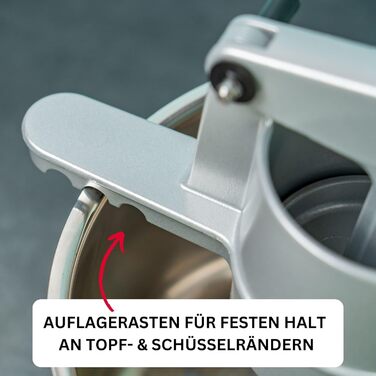 З круглою перфорацією, литий під тиском алюміній, довжина 41 см, Sptzlepress, 61102260 (сірий, з ковшем, одинарний)