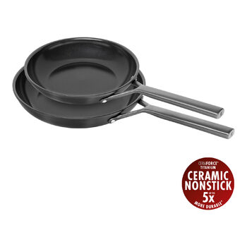 Набір з 2 сковорід 24 та 28 см, чорні Milano Zwilling