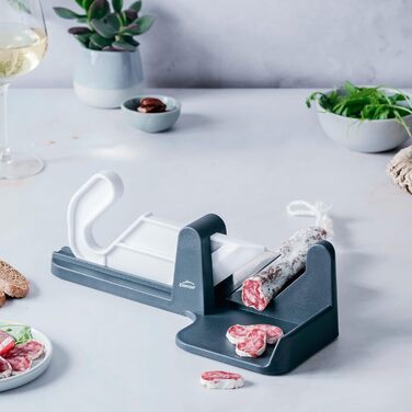 Слайсер для колбас, лезвие из нержавеющей стали, 29 x 19 x 10,5 см, серый LACOR