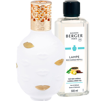 Аромалампа Maison Berger Paris ADLER MUSE + Наповнювач з ароматом IMPERIAL GREEN TEA, 500 мл