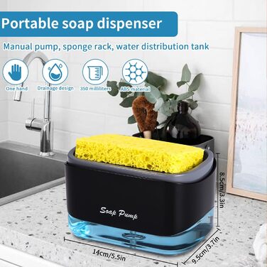 Органайзер для раковини, чорний Zawaer