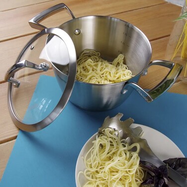 Каструля Fissman MILLENIUM 20x12 см / 3,2л зі скляною кришкою (5363)