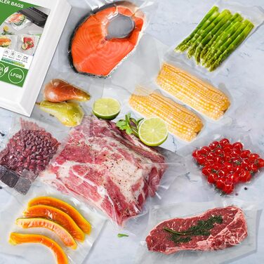 Вакуумні пакети 170 пакетів 15 x 25 см, 20 x 30 см, 28 x 40 см Omtofo