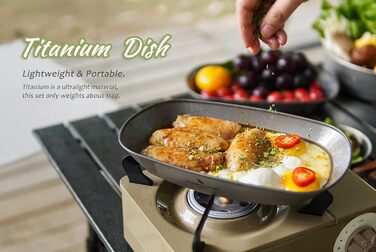 Титанова сковорода для кемпінгу Boundless Voyage Ti1114T