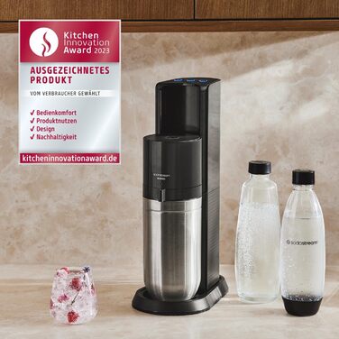 Набір для газування води, 6 предметів, чорний E-Duo SodaStream