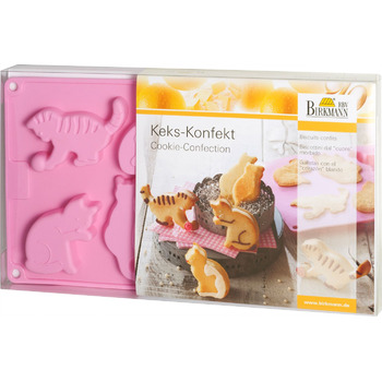 Форма для кексів у вигляді кішок, 17,5 x 29,5 x 2 см, RBV Birkmann